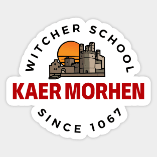 Kaer Morhen - Witcher School II - White - Fantasy Sticker